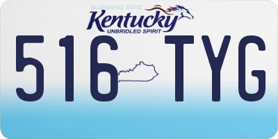 KY license plate 516TYG
