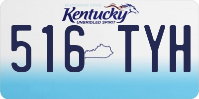 KY license plate 516TYH