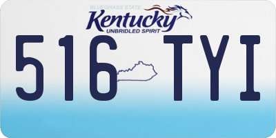 KY license plate 516TYI