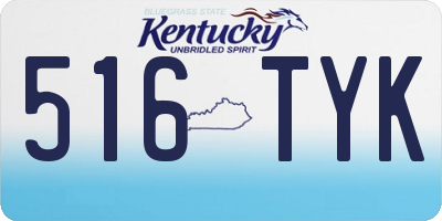 KY license plate 516TYK