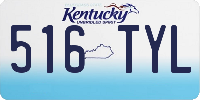 KY license plate 516TYL