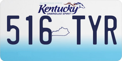KY license plate 516TYR