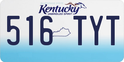 KY license plate 516TYT