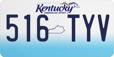 KY license plate 516TYV