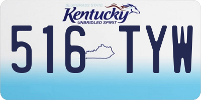 KY license plate 516TYW