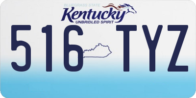 KY license plate 516TYZ