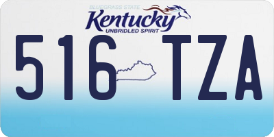 KY license plate 516TZA