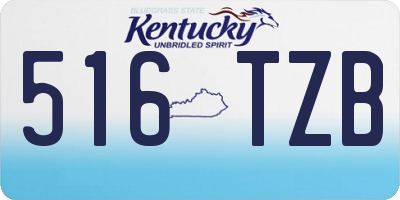 KY license plate 516TZB
