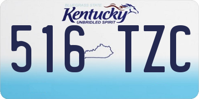 KY license plate 516TZC