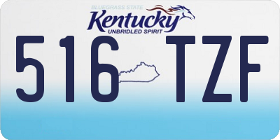KY license plate 516TZF