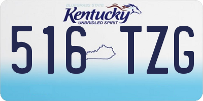 KY license plate 516TZG