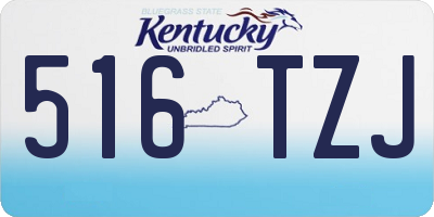 KY license plate 516TZJ
