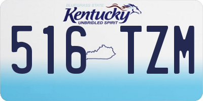 KY license plate 516TZM