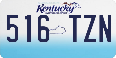 KY license plate 516TZN