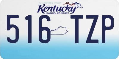 KY license plate 516TZP