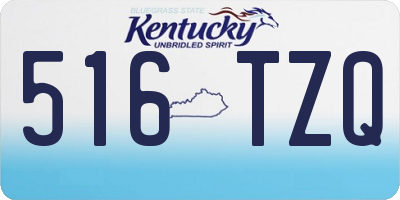 KY license plate 516TZQ