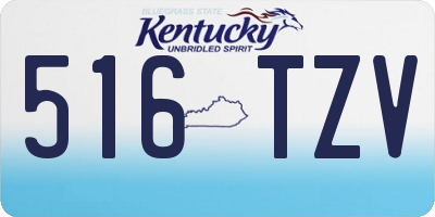 KY license plate 516TZV
