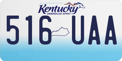 KY license plate 516UAA