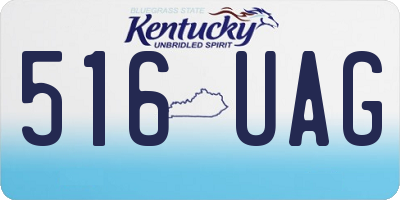 KY license plate 516UAG
