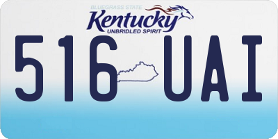 KY license plate 516UAI