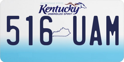 KY license plate 516UAM