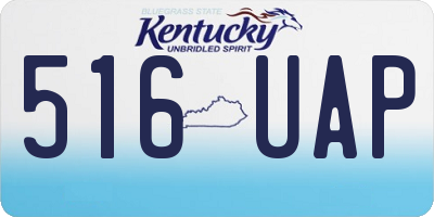 KY license plate 516UAP