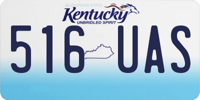 KY license plate 516UAS