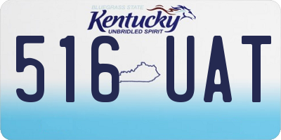 KY license plate 516UAT