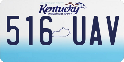 KY license plate 516UAV