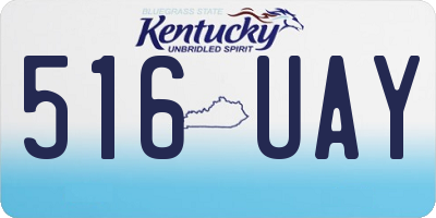 KY license plate 516UAY