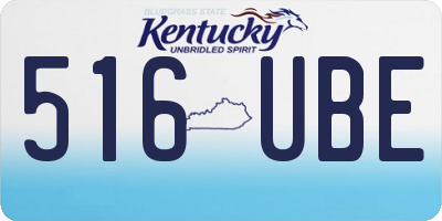 KY license plate 516UBE