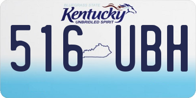 KY license plate 516UBH