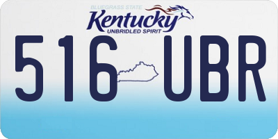 KY license plate 516UBR
