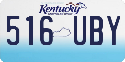 KY license plate 516UBY