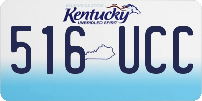 KY license plate 516UCC