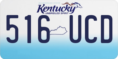 KY license plate 516UCD