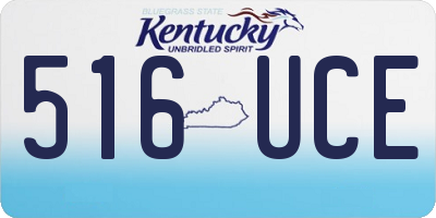 KY license plate 516UCE