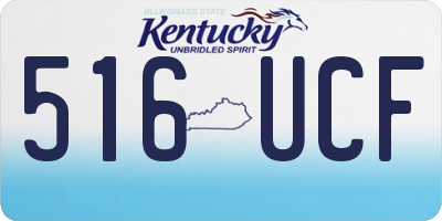 KY license plate 516UCF