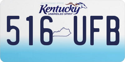 KY license plate 516UFB