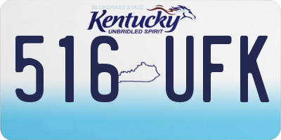 KY license plate 516UFK