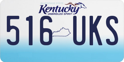KY license plate 516UKS