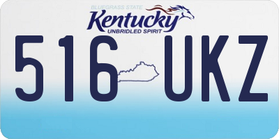 KY license plate 516UKZ