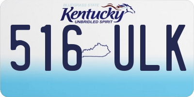 KY license plate 516ULK