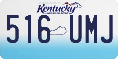 KY license plate 516UMJ