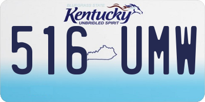 KY license plate 516UMW