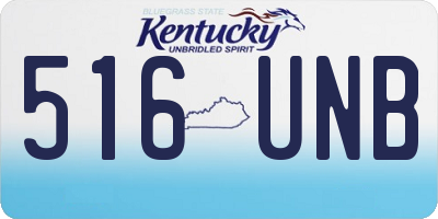 KY license plate 516UNB