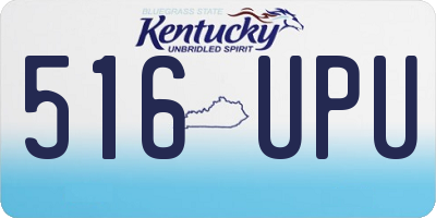 KY license plate 516UPU