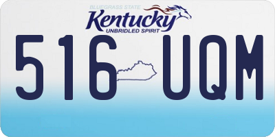 KY license plate 516UQM