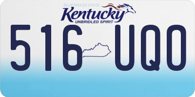 KY license plate 516UQO