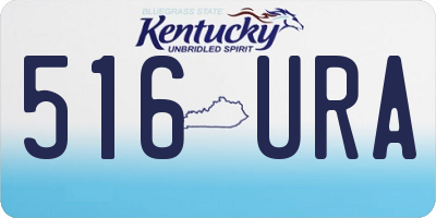 KY license plate 516URA